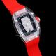 Richard mille RM07-02 Transparent Case Red Rubber Strap Watch(7)_th.jpg